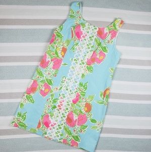 Lilly Pulitzer Pool Blue Pink Lemonade Dress🍋